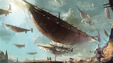 Steampunk Airship Wallpapers Top Free Steampunk Airship Backgrounds