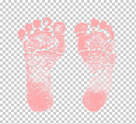 Footprint Infant Child Baby Feet Pink Footprint Illustration Png