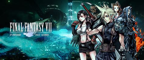 Final Fantasy Vii 20th Anniversary Wallpaper By Sendigo On Deviantart