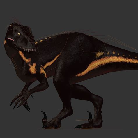 3d Model Indoraptor Jurassic World Vr Ar Low Poly Rigged Animated