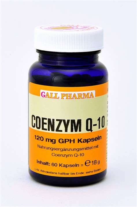 Coenzym a (коэнзим а) d8 2.2 мг. Coenzym Q-10 120 mg GPH Kapseln | HECHT Pharma GmbH