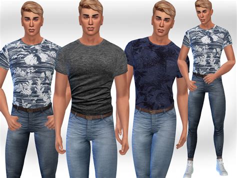 The Sims Resource Male Sims Casual Cool Tops