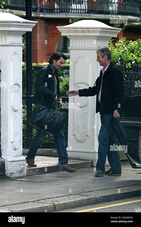 Olivier Martinez Leaving Kylie Minogues House In London Stock Photo