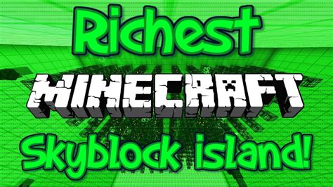 The Richest Skyblock Island Ever Worth Billions Minecraft