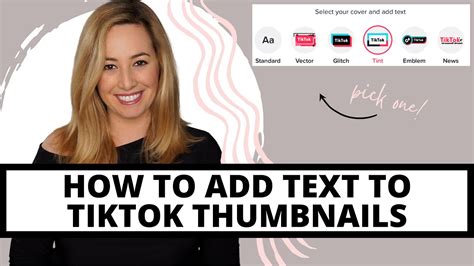 How To Add Text To Tiktok Thumbnails Youtube