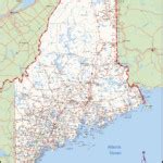 Large Detailed Map Of Maine With Cities And Towns Printable Map Of