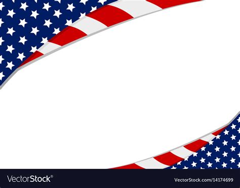 National american flag, transparent background. Usa flag design on white background Royalty Free Vector