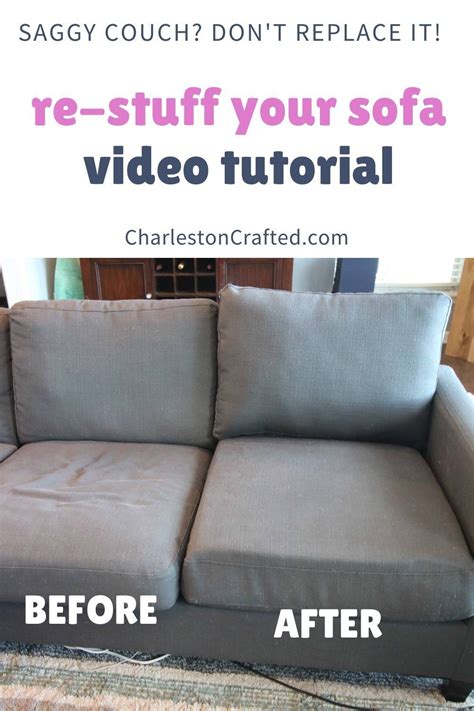 How To Stuff Sofa Cushions Give New Life To A Saggy Couch Cushions On Sofa Easy Diy Hacks