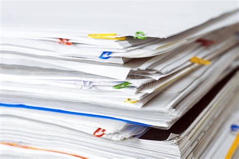 Stack Of Documents Stock Image Image Of Office Work 8634005