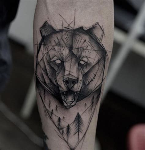 32 Geometric Bear Tattoo Designs Amazing Tattoo Ideas