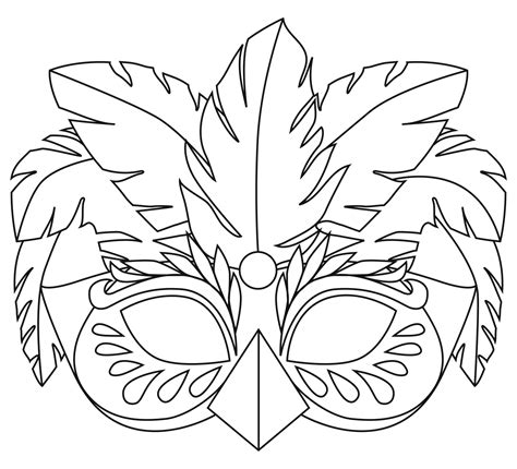 Flat carnival mask collection free vector. Farsangi álarcok | Coloring mask, Bird masks, Carnival masks
