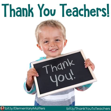 Elementary Matters Thank You Teachers