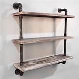 How To Make Shelves With Pipes Images
