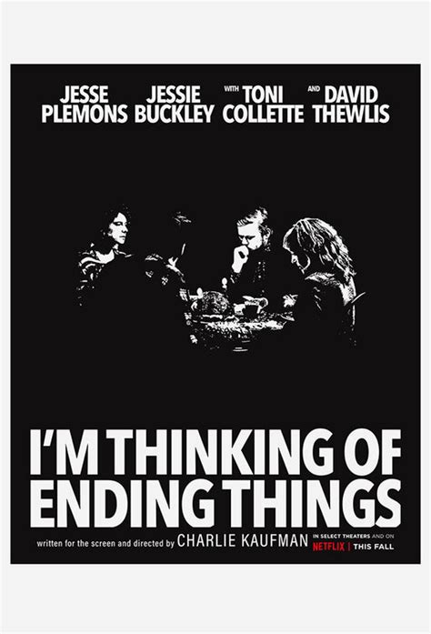 Full of misgivings, a young woman travels with her new boyfriend to his parents' secluded farm. I'm Thinking of Ending Things TV Poster (#4 of 6) - IMP Awards