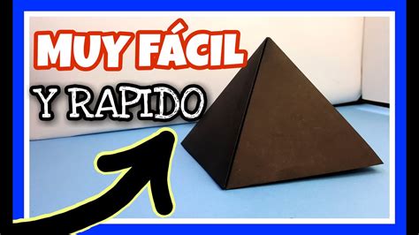 Como Hacer Una Piramide De Papel Paso A Paso【origami】rapido Y Facil 3d