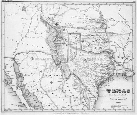 Texas Map 1846 World Atlas Glowforge Laser Ready Files Etsy