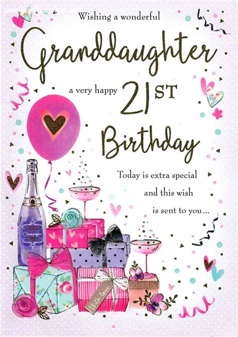 Granddaughter Birthday Cards St Birthday Wishes Happy St Birthday St Birthday Cards