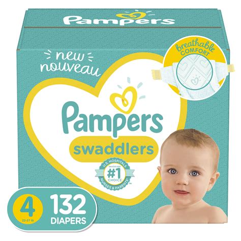 Pampers Swaddlers Diapers Size 4 132 Count