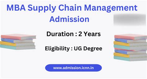 Mba Supply Chain Management Admission 2022 Eligibility Fee