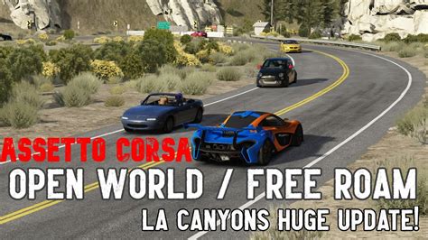 Assetto Corsas Best Free Roam La Canyons V12 Preview Youtube