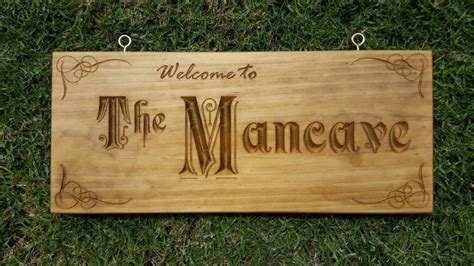 Wooden Signs Engraved Plaques Rustic Timber Australian Workshop