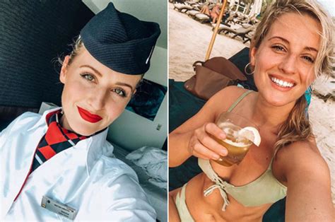 Air Hostess British Airways Cabin Crew Member Wows In Bikini Snaps Daily Star