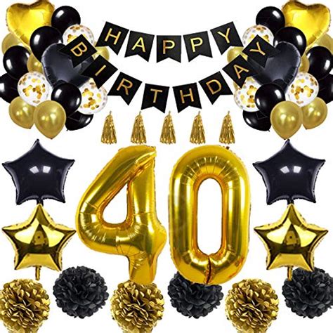 Buy 40th Birthday Decorations Balloon Banner Happy Birthday Banner