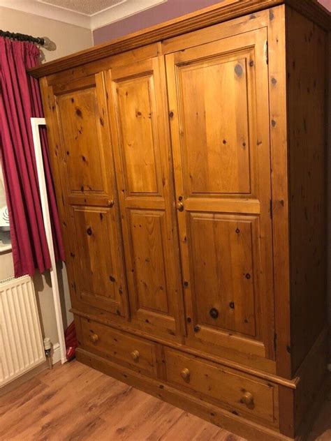 3 Door Solid Wood Wardrobe With Drawers In Maidstone Kent Gumtree