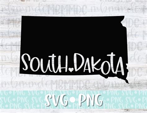 South Dakota Svg State Svg Cut File South Dakota Digital Etsy