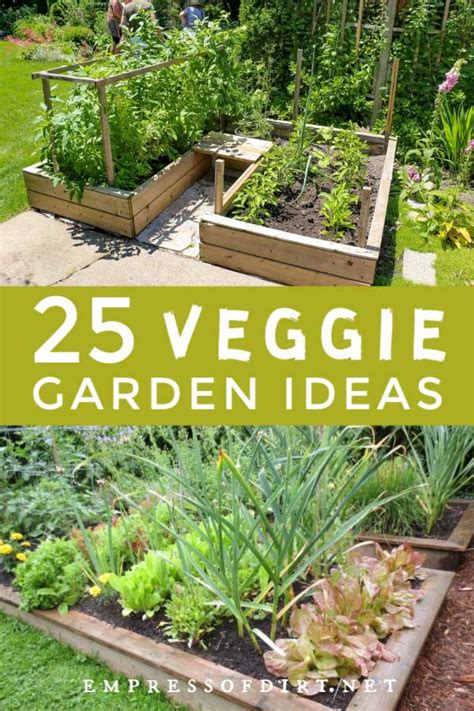 Update a compact garden with our small garden ideas, featuring design tips, planting a range of herbaceous perennials, grasses, small shrubs, herbs and even fruit and vegetables can be used. 25 Vegetable Garden Ideas for Any Size Space | Empress of Dirt