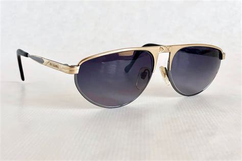 Vintage 1980s Machiavelli Pure Titanium 8 40 Sunglasses Made In Japan New Old Stock