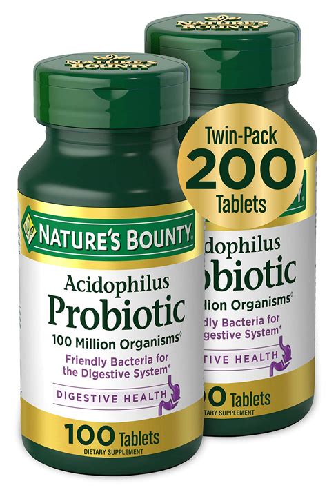 Acidophilus Probiotic By Natures Bounty Dietary Supplement For