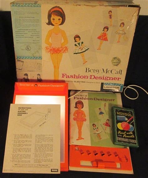 Vintage 1961 Betsy Mccall Fashion Designer Electric Game Toy Color