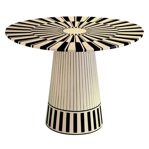 Circus Black And White Side Table By Matteo Cibic For Sale At 1stdibs