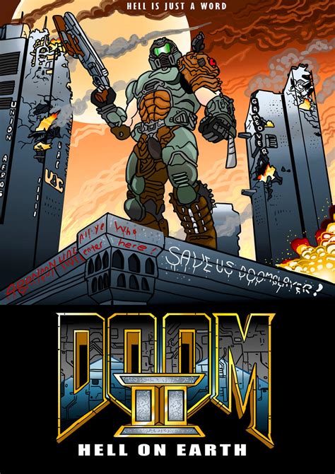 Doom 2 Hell On Earth Poster By Jarol Tilap On Deviantart