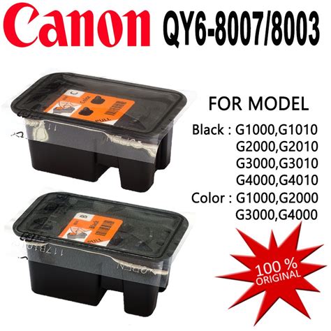 G2000 price in malaysia december 2020. Canon QY6-8003 + QY6-8007 Black & Colour Print Head G1000 ...