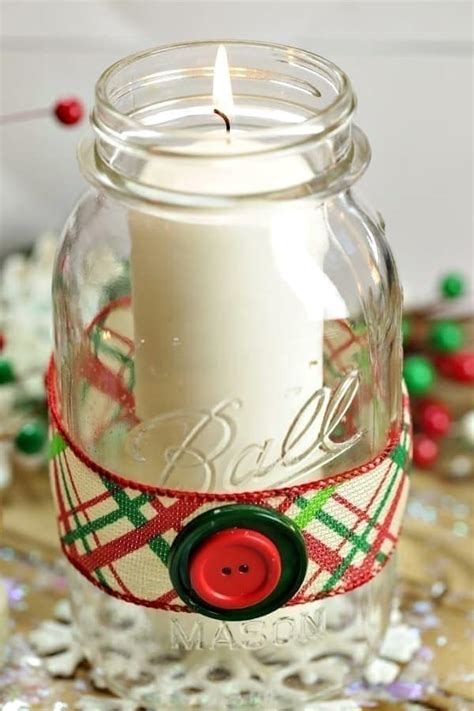 Mason Jar Christmas Candles The Farm Girl Gabs