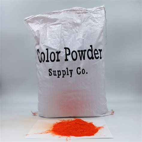 Bulk Orange Color Powder 20 Lb Large Color Powder Supply
