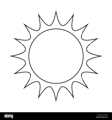Hot Sun Clipart Black And White Stock Photos And Images Alamy