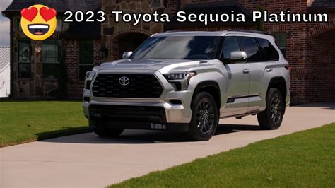 2023 Toyota Sequoia Platinum Edition Silver Youtube