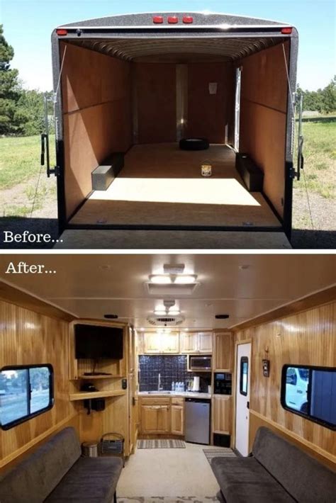 Cargo Trailer Conversion Ideas To Inspire Your Camper Build Truck Camper Utility Trailer