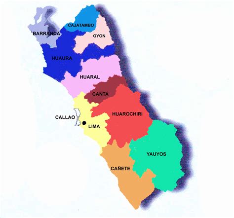 Creyente Triángulo Personal El Mapa De Lima Y Sus Provincias