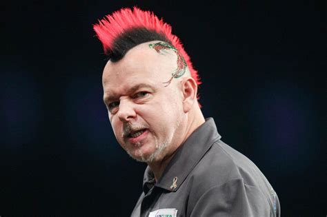 Here's what darts star Peter 'Snakebite' Wright looks like without his