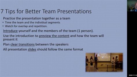 7 Tips For Better Team Presentations Youtube