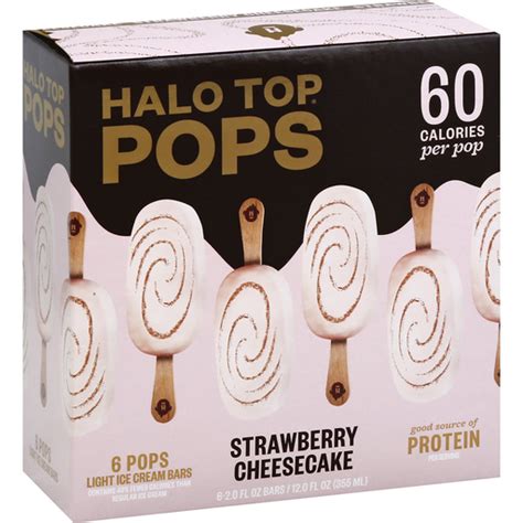 Halo Top Strawberry Cheesecake Light Ice Cream Mini Pops Ct Box Ice Cream Treats