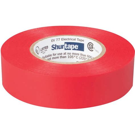 Shurtape Ev77 Red 104844 Professional Grade Colored Electrical Tape 34