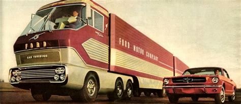 The Big Red Fords Experimental Gas Turbine Superhighway Truck 1964