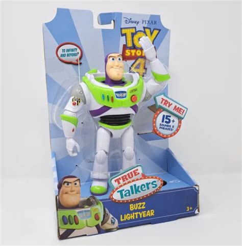 Buzz Lightyear True Talkers Talking Action Figure Disney Pixar Nib Toy
