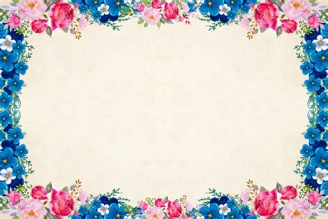 Flower Floral Background Border Free Stock Photo Public Domain