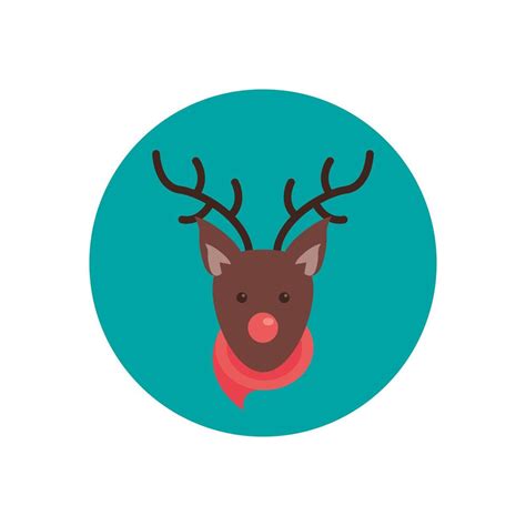 Happy Merry Christmas Reindeer Character 4415555 Vector Art At Vecteezy